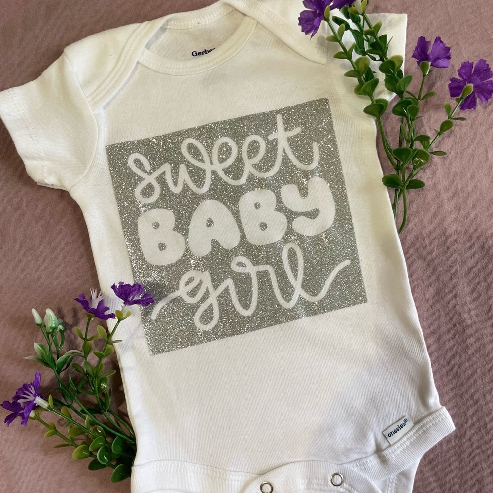 Baby girl snap onesie